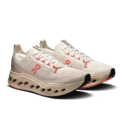 On Ivory/Salmon Cloudsurfer Max Wide Width Women's Running Shoes 3WF30573297