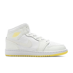Air Jordan 1 Mid (GS) - Sail/Light Laser Orange/White