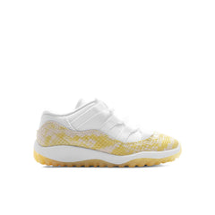 Air Jordan 11 Retro Low (TD) Yellow Snakeskin - White/Tour Yellow/Sail
