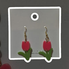 Brand New Red Tulip earrings