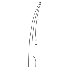 Curved cuticle scissors - Length: 9 cm - Ruck Ruck