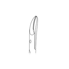 Curved nail scissors - Length: 11 cm - Ruck Ruck