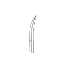 Curved nail scissors - Length: 9 cm - Ruck Ruck