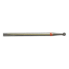 Bur E7120 Tungsten carbide - Abrasion and finishing of fine nails - Fine cross teeth - Ball shape - 2.3 mm - My Podologie