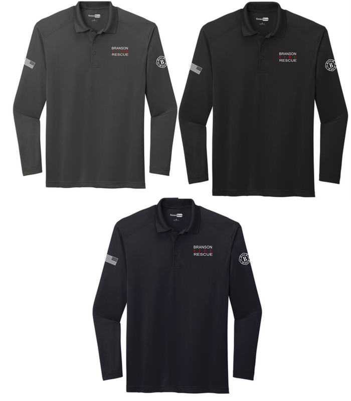 Lightweight Long Sleeve Polo with BFR Maltese