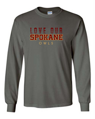 Long Sleeve Love Our Spokane Owls Tee