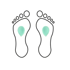 Metatarsal Pad - Drop Shape - ARC - Shore 25-35 - Green - My Podologie