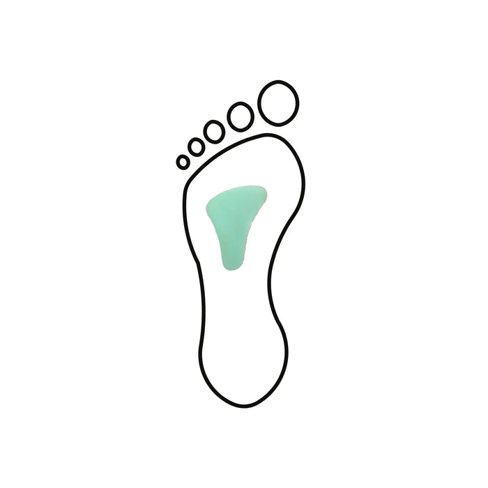 Metatarsal pad - Stomach shape - ARC - Shore 25-35 - Green - My Podologie