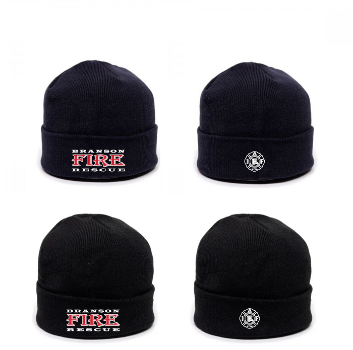 Rolled Knit Beanie with IAFF