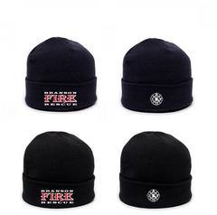Rolled Knit Beanie with IAFF