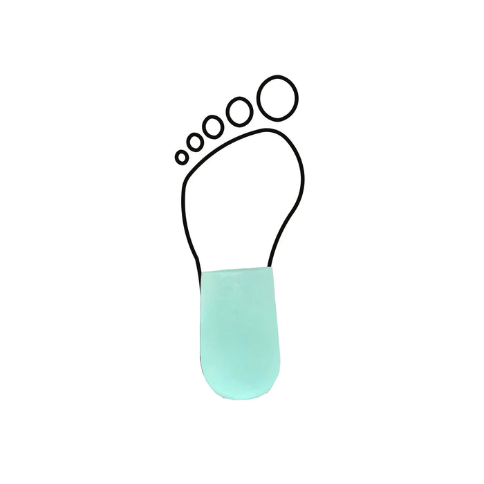 Short latex foam heel cup - Shore 25-35 - 5 mm - Green - My Podologie