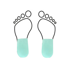 Short latex foam heel cup - Shore 25-35 - 5 mm - Green - My Podologie