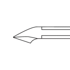 Straight cut desire scissors - Length: 8.5 cm - Cutting edge: 7 mm - Ruck Ruck