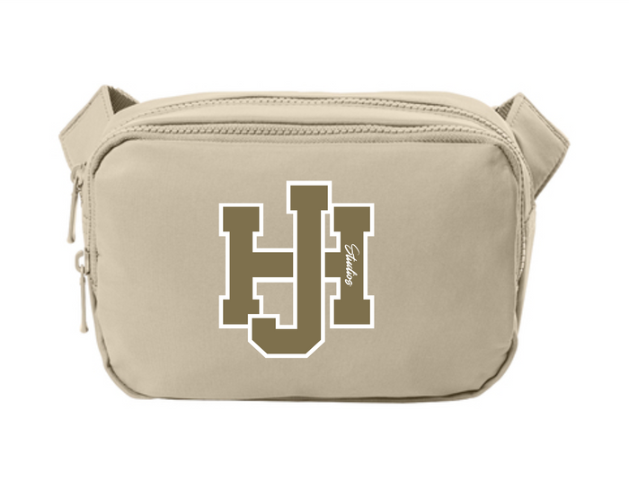Varsity Letter Dual Compartment Belt Bag
