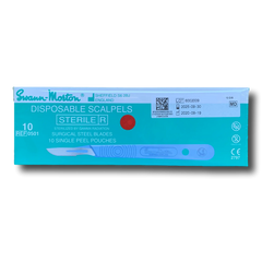 10 sterile single-use scalpels - Swann-Morton - My Podologie