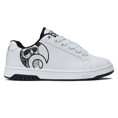 Osiris Troma Alt Shoes - White/Black/Skull