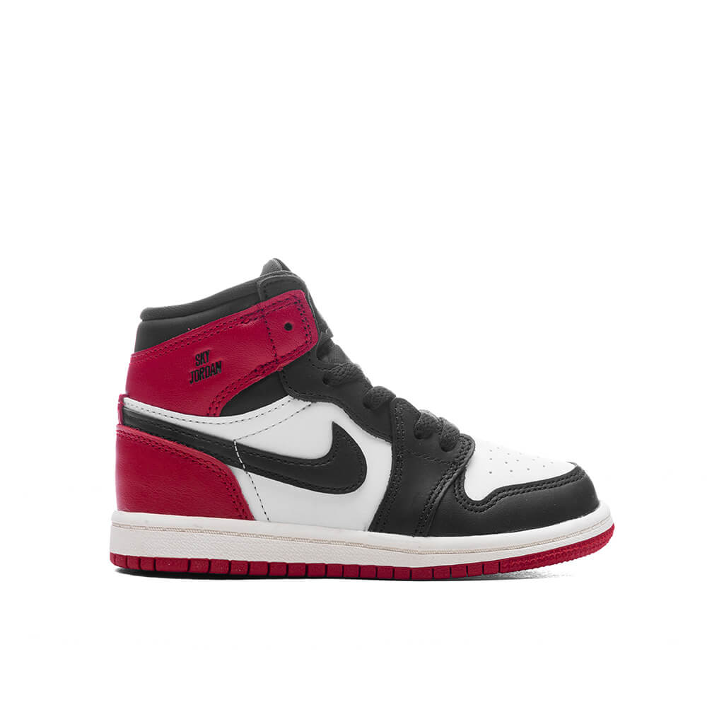 Air Jordan 1 Retro High OG 'Black Toe Reimagined' (TD) - White/Black/Varsity Red/Sail