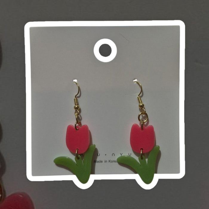 Brand New Red Tulip earrings
