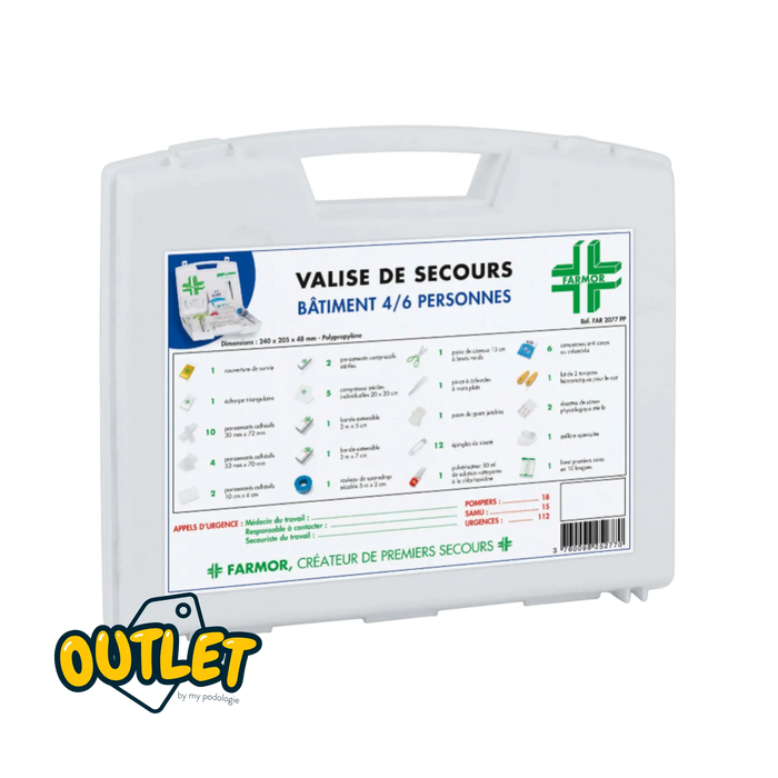 Valise de secours Bâtiment - 4 à 6 personnes - Farmor // Date dépassée ou courte Farmor