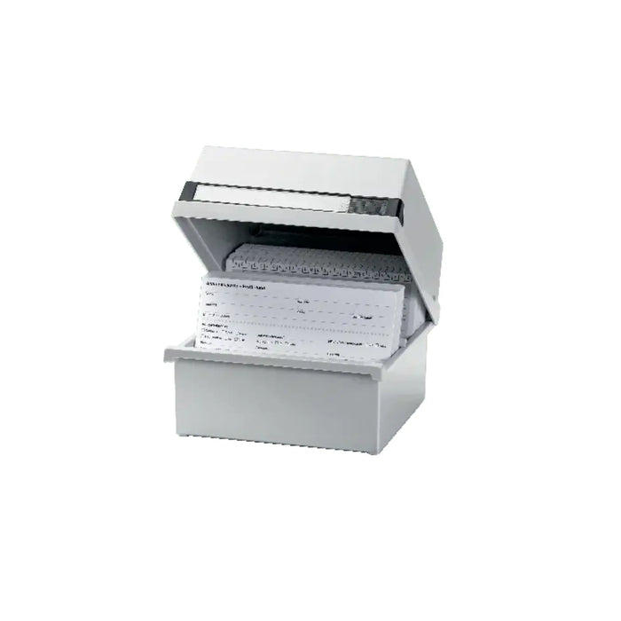 Card box for approx. 800 cards - A5 landscape orientation - Light gray - Ruck Ruck