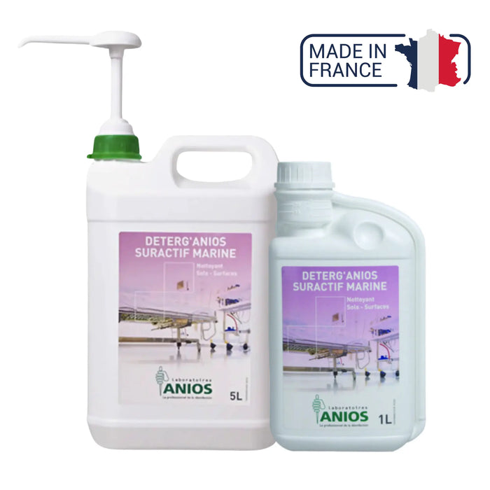 Deterg'anios suractive Marine - Floors and Surfaces - Wetting, dispersing and solubilizing effect - 1 L or 5L - Anios Anios 1-L