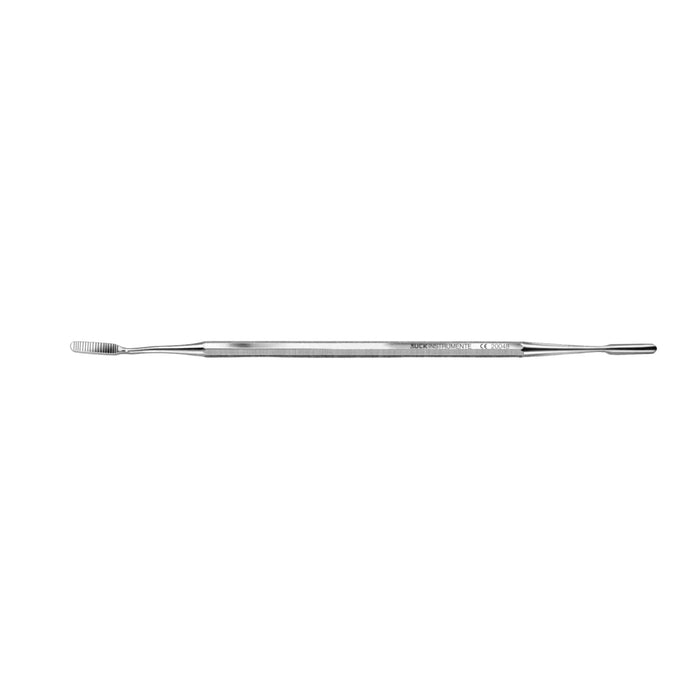 Double straight/folded curette - Length: 19 cm - Ruck Ruck