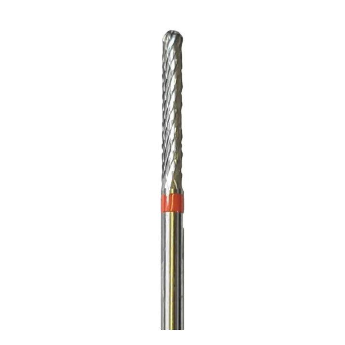 Bur E0220 Tungsten carbide - Abrasion and finishing of fine nails - Fine cross teeth - Straight shape - 2.3 mm - My Podologie