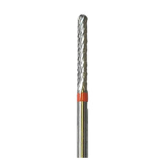 Bur E0220 Tungsten carbide - Abrasion and finishing of fine nails - Fine cross teeth - Straight shape - 2.3 mm - My Podologie
