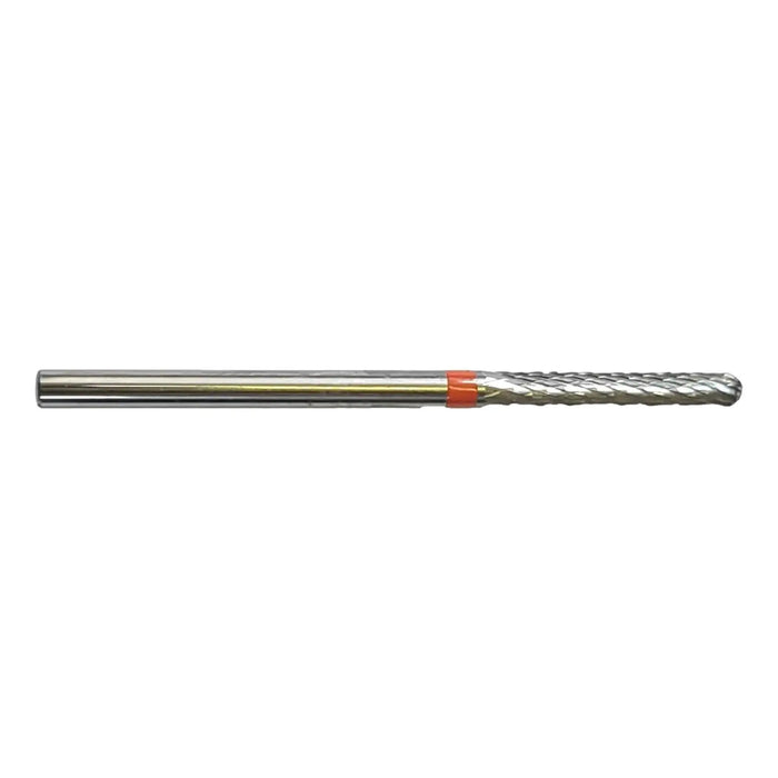 Bur E0220 Tungsten carbide - Abrasion and finishing of fine nails - Fine cross teeth - Straight shape - 2.3 mm - My Podologie