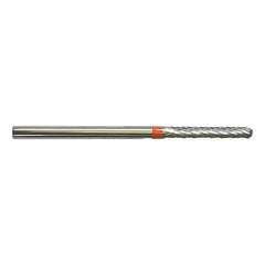Bur E0220 Tungsten carbide - Abrasion and finishing of fine nails - Fine cross teeth - Straight shape - 2.3 mm - My Podologie