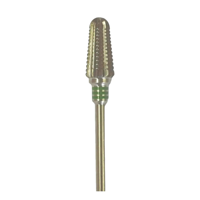 Bur E5275 Conical tungsten carbide with round tip - Abrasion of thick nails and onychogryphosis - Super helical toothing - My Podologie