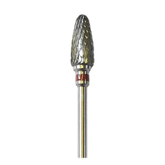Bur E5453 Tungsten carbide - Abrasion of normal to thick nails - Intermediate cross teeth - 6.0 mm - My Podologie