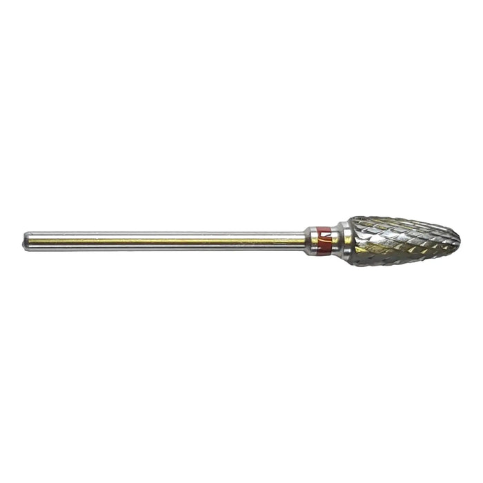 Bur E5453 Tungsten carbide - Abrasion of normal to thick nails - Intermediate cross teeth - 6.0 mm - My Podologie
