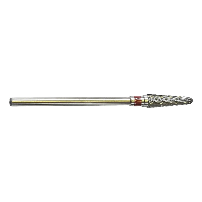 Bur E6953 Tungsten carbide - Abrasion of normal to thick nails - Intermediate cross teeth - 4.0 mm - My Podiatry