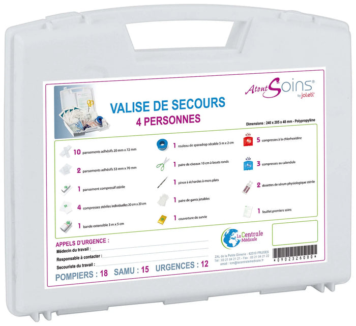Emergency suitcase for 4 people - Joleti - My Podologie