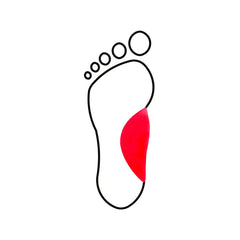 Internal vault in HCI latex foam - Shore 30-40 - Red - My Podologie