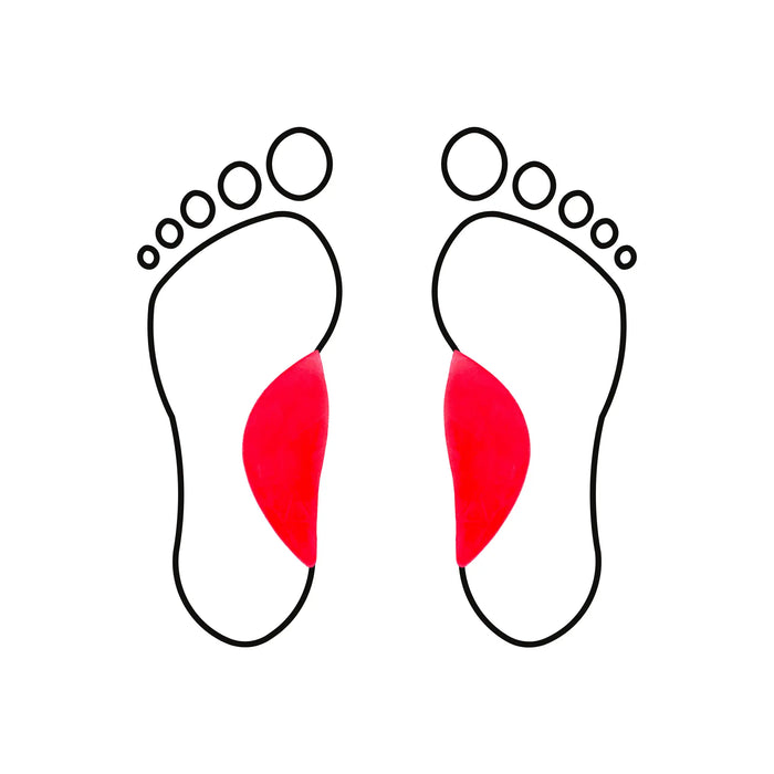 Internal vault in HCI latex foam - Shore 30-40 - Red - My Podologie