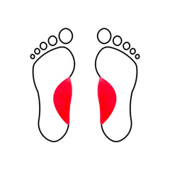 Internal vault in HCI latex foam - Shore 30-40 - Red - My Podologie