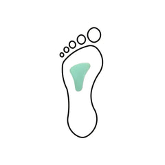 Metatarsal pad - Stomach shape - ARC - Shore 25-35 - Green - My Podologie