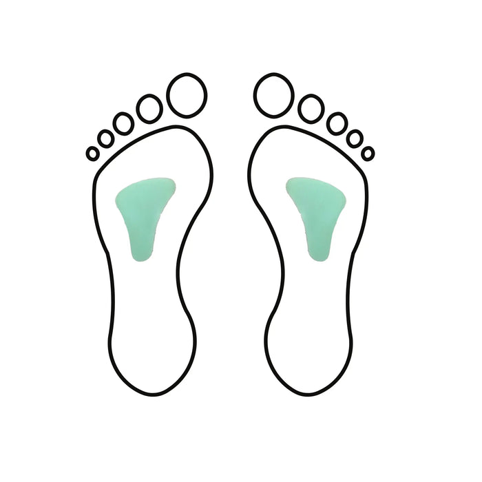Metatarsal pad - Stomach shape - ARC - Shore 25-35 - Green - My Podologie