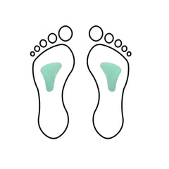 Metatarsal pad - Stomach shape - ARC - Shore 25-35 - Green - My Podologie
