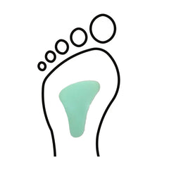 Metatarsal pad - Stomach shape - ARC - Shore 25-35 - Green - My Podologie