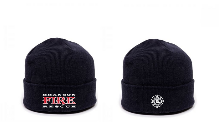 Rolled Knit Beanie with IAFF