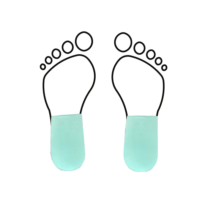 Short latex foam heel cup - Shore 25-35 - 5 mm - Green - My Podologie