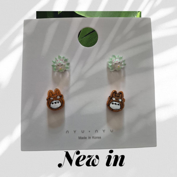 Toturo and fox stud earrings