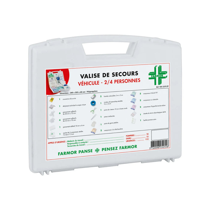 Vehicle emergency suitcase - 2 to 4 people - Farmor - My Podologie