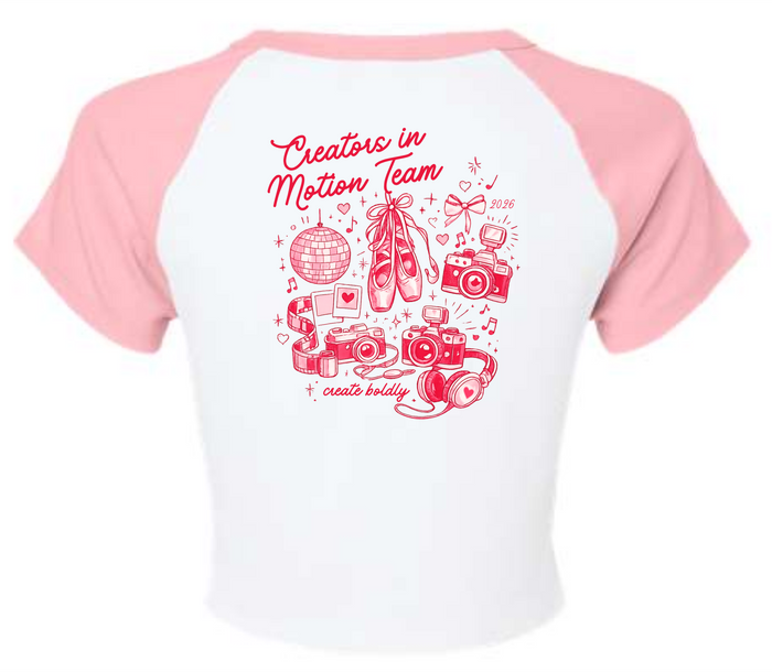 Women's Illustrated Raglan Baby Tee