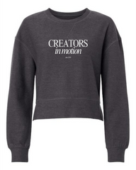 Women's Tagline Ribbed Crop Boxy Pullover
