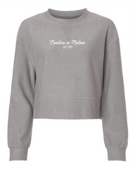 Women's Tagline Ribbed Crop Boxy Pullover